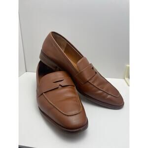 Women's Aquatalia Penny Loafers Brown Size 10 Made in Italy